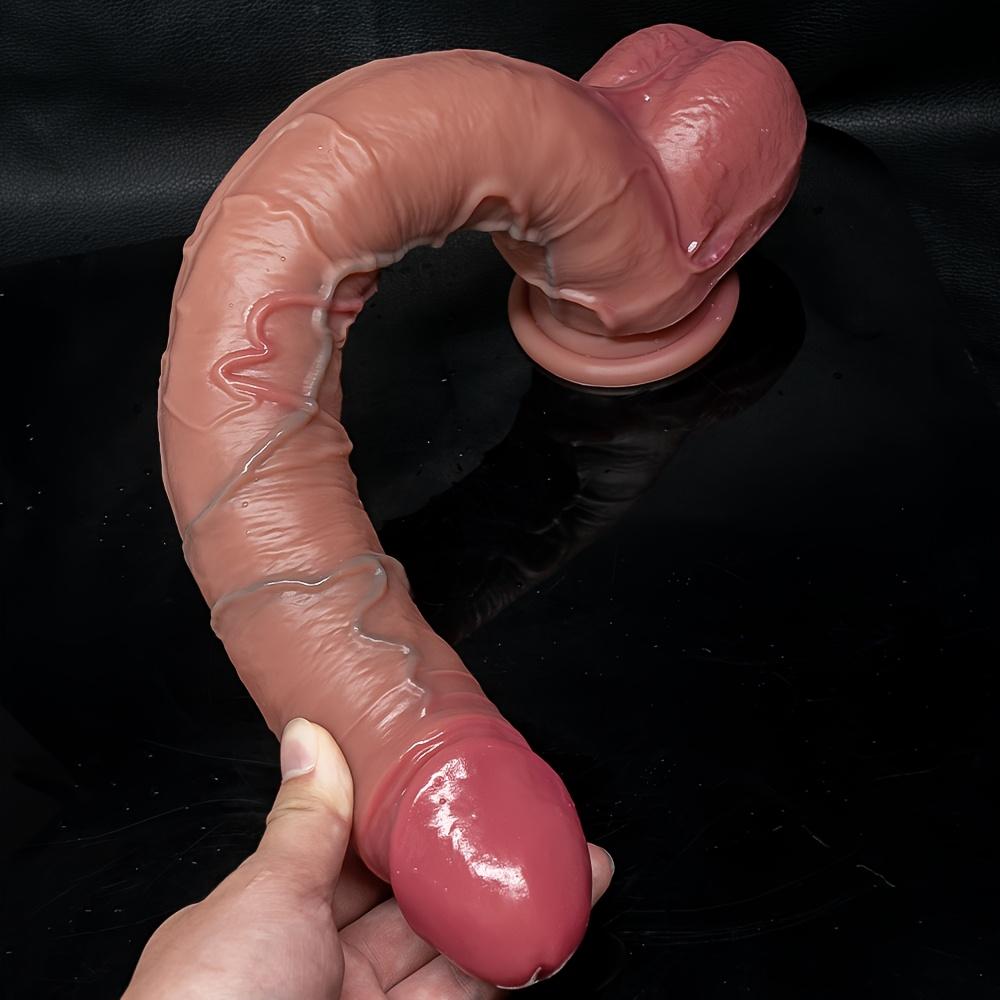 16.92" Extra Large Realistic Silicone Dildo – Super Long Thick Penis with Strong Suction Cup, Hands-Free Anal & G-Spot Play for Women & Couples