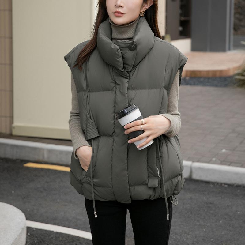 Down vest women's high-end women's short vest jacket 90 down duck down vest vest vest jacket