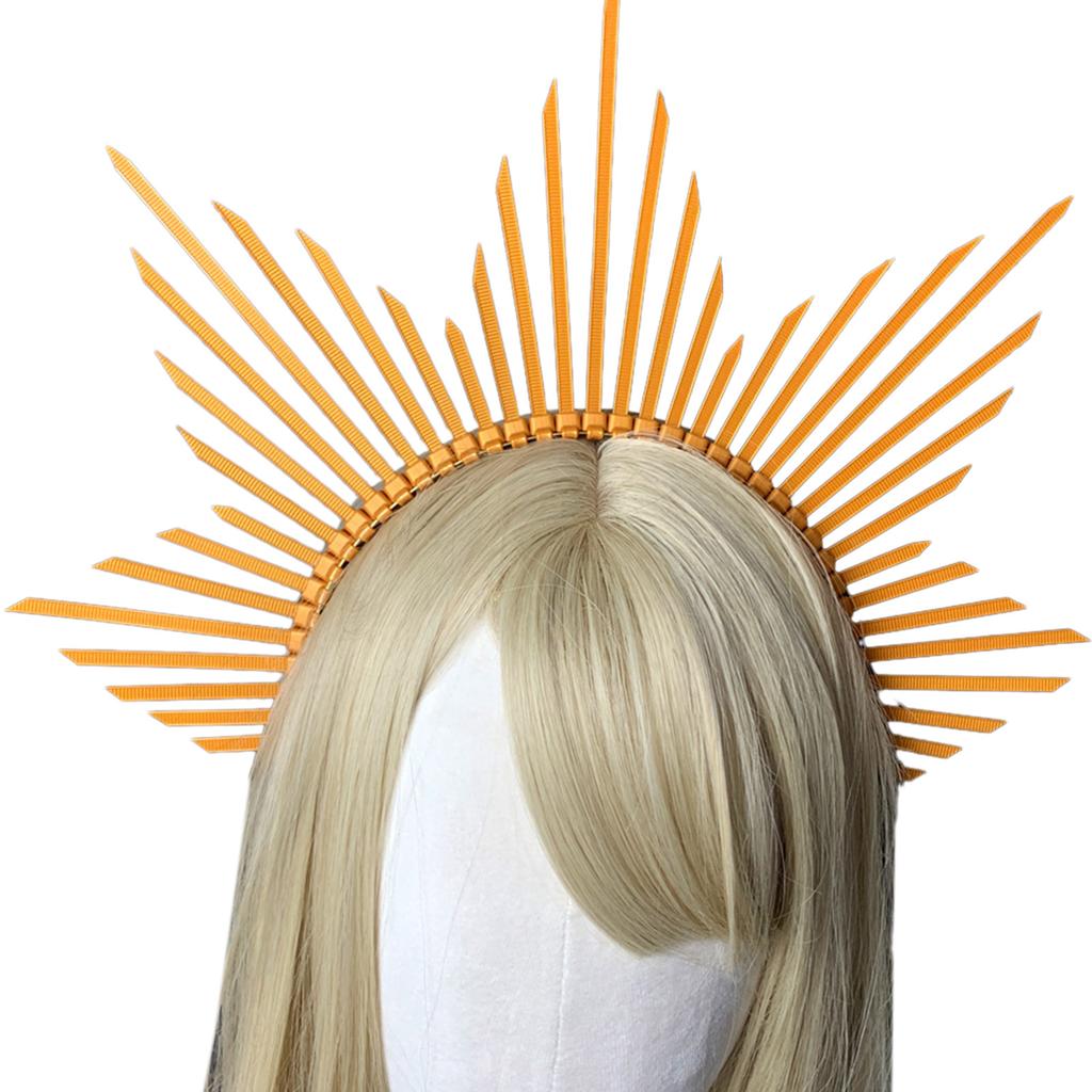 Jugendliche Schüler Halloween Haarband mit Sonnenstrahlen Stacheln Cosplay Engel Heilige Form Stachel-Haarbänder Auftritte Haarreifen