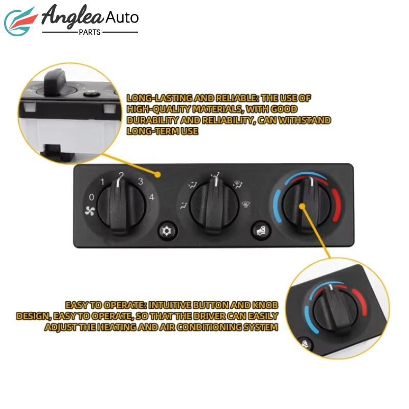 HVAC A/C Heater Climate Control Module Panel Switch Compatible with Peterbilt 384 2008-2015 Replace# Q21-6012 Q216012