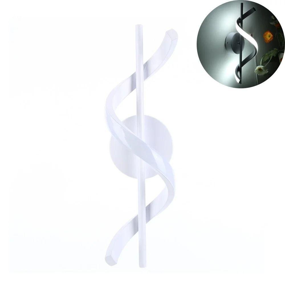 Luxurious LED Wall Lamp Spiral Loft Lamps Lighting Decorative Bedside Sconce  Corridor