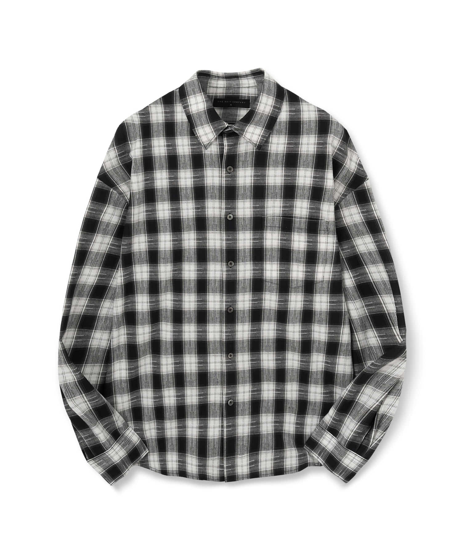 The Knit Company Tartan Check Shirt [Black] Black/M
