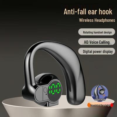 **S03 Rotatable Display Wireless Bluetooth Ear Hook Business Earphones**