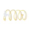 Cat Tunnel Toy Spiral Kitten Toy Foldable Design Easy To Install Interactive Spiral Cat Tunnel with Feather Toy