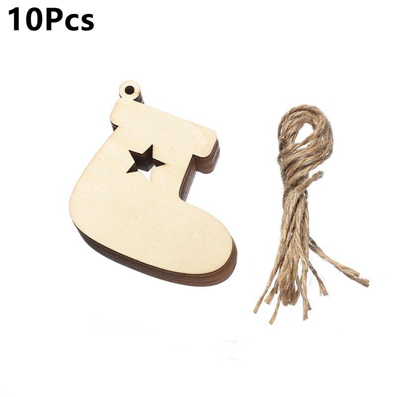 Christmas Decoration Wooden Pendant Hanging Christmas Tree Ornament DIY for Home Room Decor New Year 2026 Party Gift Accessory