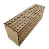 67 Holes Paintbrush Holder Stand Wooden Paint Brush Stand Desk Organizer Wall Mounted Makeup Brush Shelf For Painting Supplies