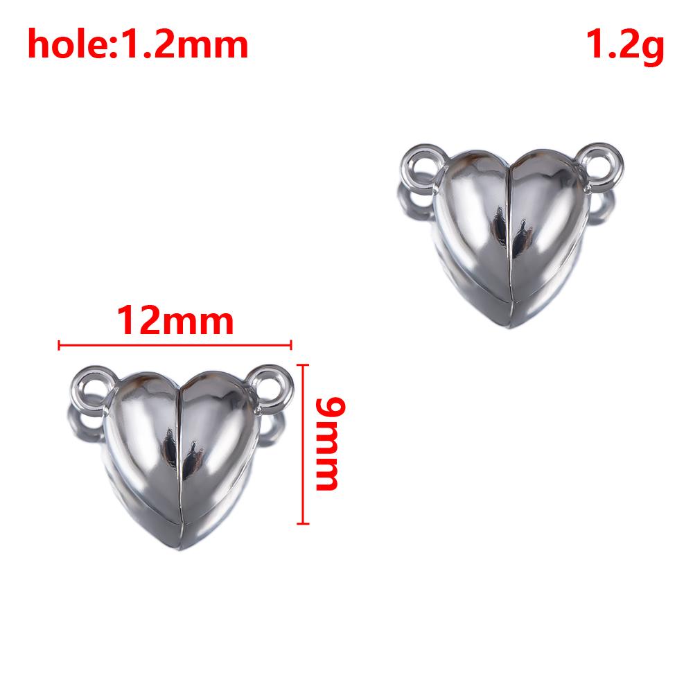1 Set 2 Sets Verriegelbare Starke Magnetische Verschlüsse Magnetische Endverschluss Verbinder Schmuckherstellung DIY Armband Halskettenverlängerung Zubehör