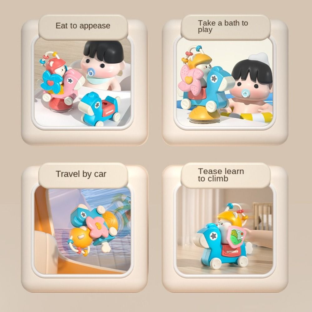 Fixed Carousel Suction Cup Toy Educational High Chair Carousel Toy Puzzle   Preschool