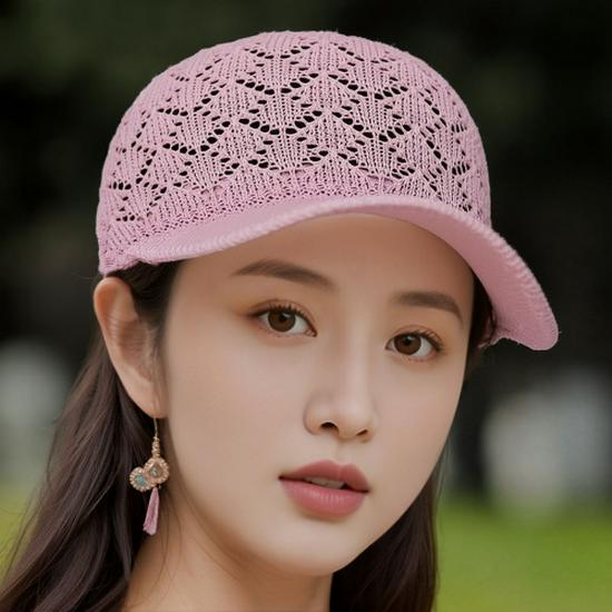 Women's Breathable Mesh Duckbill Cap - Spring/Summer Sun Protection Hat