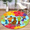 Halloween Supernatural Comedy Adventure Movie Scooby-Doo Round Carpet Soft Home Decoration Corridor Table and Chair Anti Slip Outdoor Floor Mat Rug 17