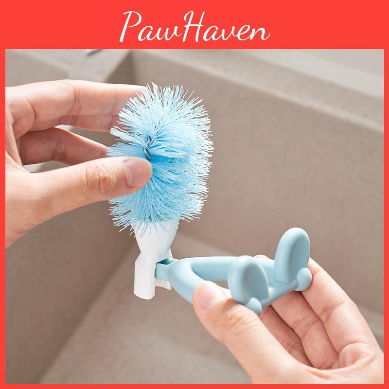 Creative Kitchen Scrubbing Brush For Pots And Cups With Plastic Construction