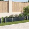 vidaXL Garden Raised Bed Galvanized Steel 240×40×45 Cm Anthracite