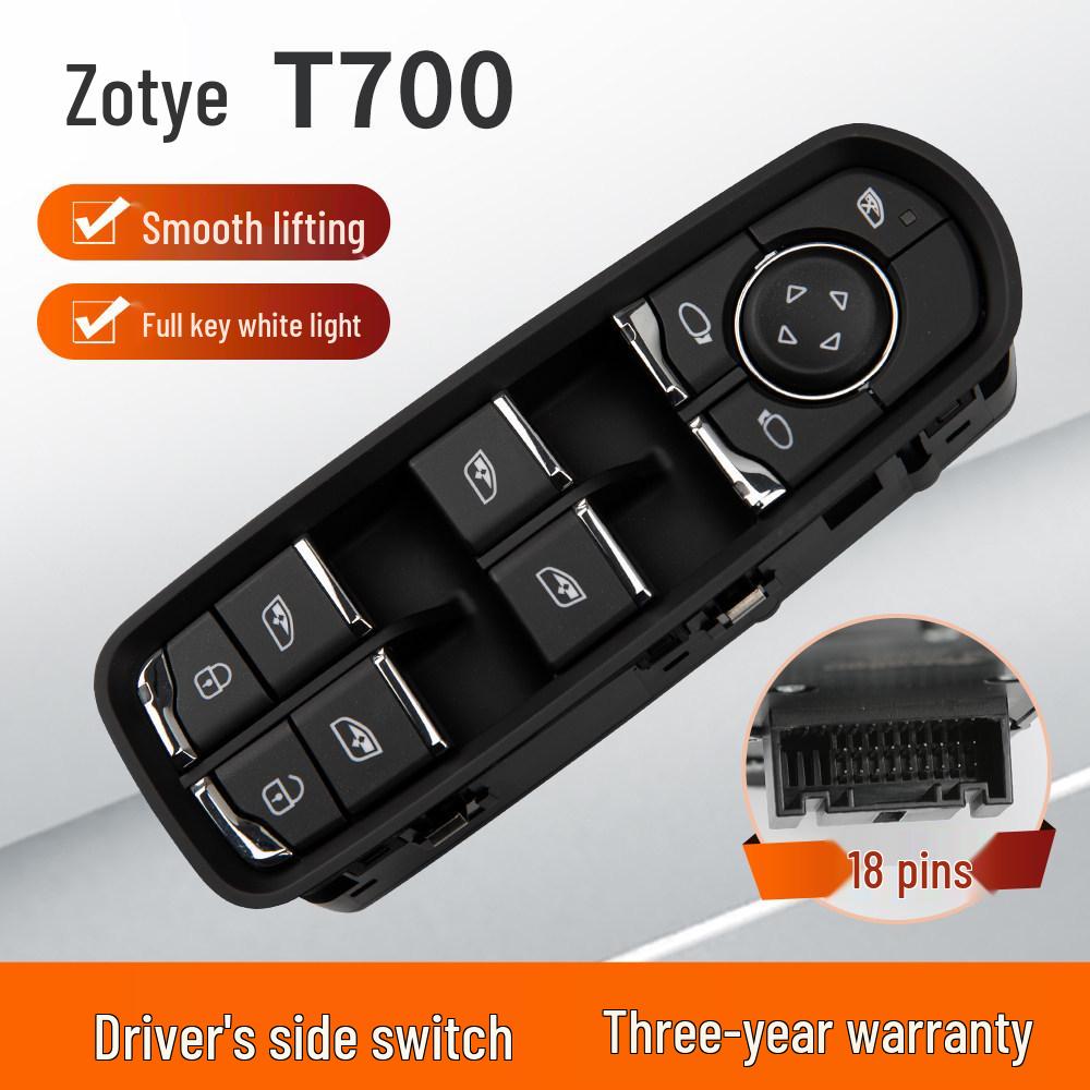 Compatible with Zotye T300, T500, T600 Sport, T700 Car Window Lift Switch.
