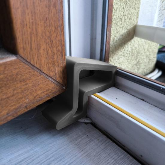 Window Door Stopper Non-Slip Windproof Anti-collision Heavy Duty Plastic Multi-Functional Windows Balcony Interior Doors Stop Wedge