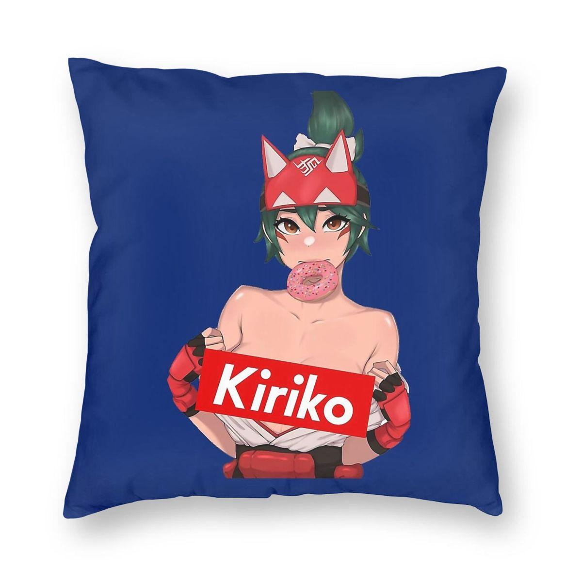 

Overwatch Kiriko Pillowcase Polyester Linen Velvet Pattern Zip Decorative Throw Pillow Case Home Cushion Cover Wholesale 18 12x12Inch