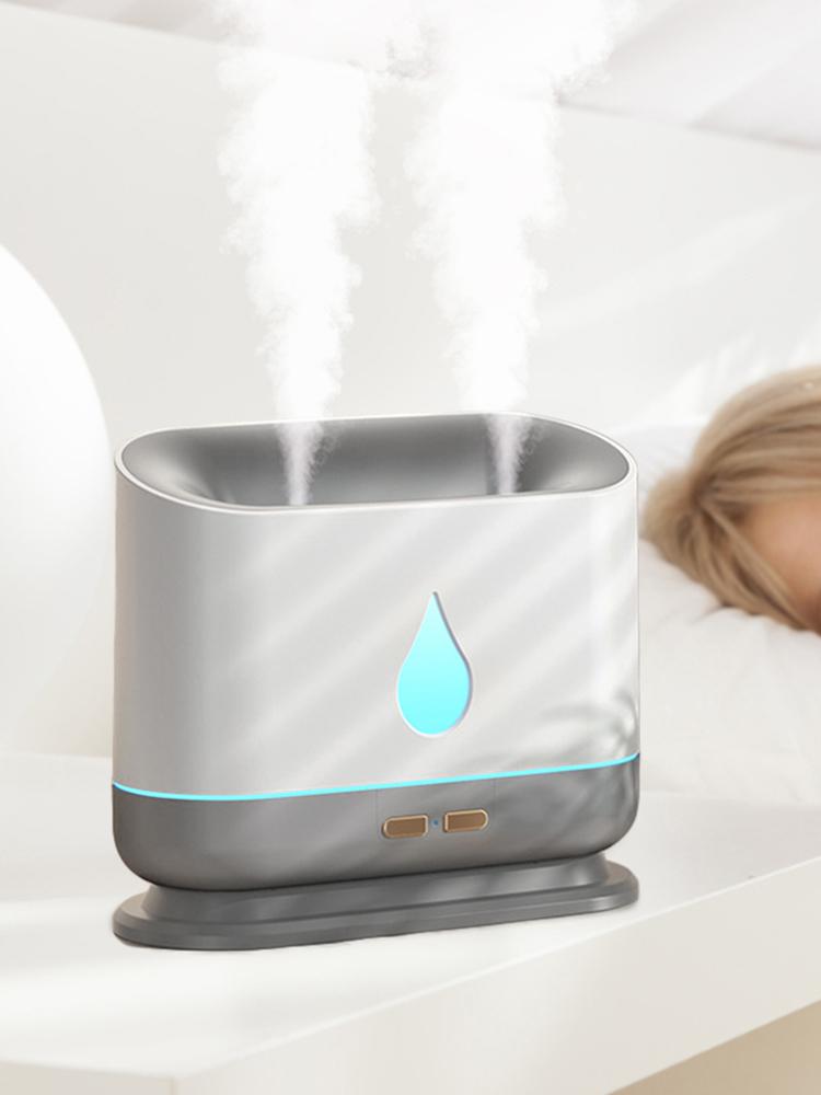 Air Humidifier Large Capacity Fragrance Sleep Atomizer Double-nozzle Seven-color USB Portable Ultrasonic for Bedroom Living Room
