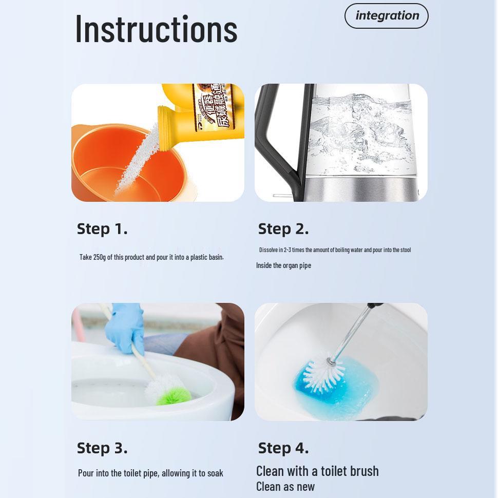 Urine Stain Dissolver & Toilet Cleaner: Squat/Public Toilet Decontaminant and Yellow Stain Remover