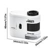 Easy To Carry Small Microscope with Powerful 1000X Magnification User Friendly Microscope for Hobbyists & Professional