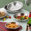 Chahua Zhenxiang 304 Stainless Steel Round Dinner Plate