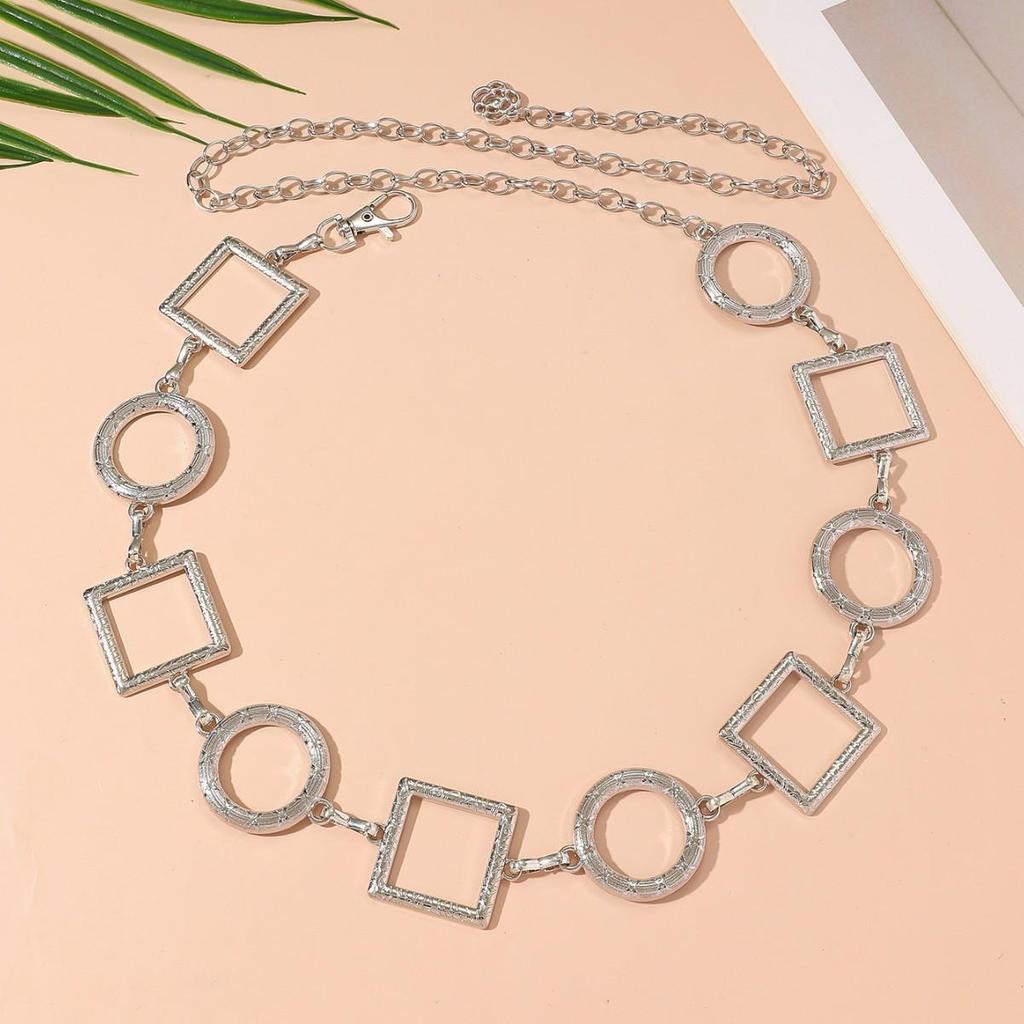 Bohemian Retro Metal Waist Chain for Women - Ethnic Style Body Jewelry