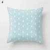 Light Blue Green Mint Cushion Cases Geometric Pattern Smooth Pillowcase American Style Comfortable Soft Home Decorations 45*45Cm