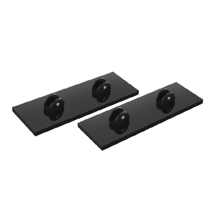 

2pcs Glass Tabletop Stands Designs For Displaying Photos Artwork And Decorative Items Indoors чорний