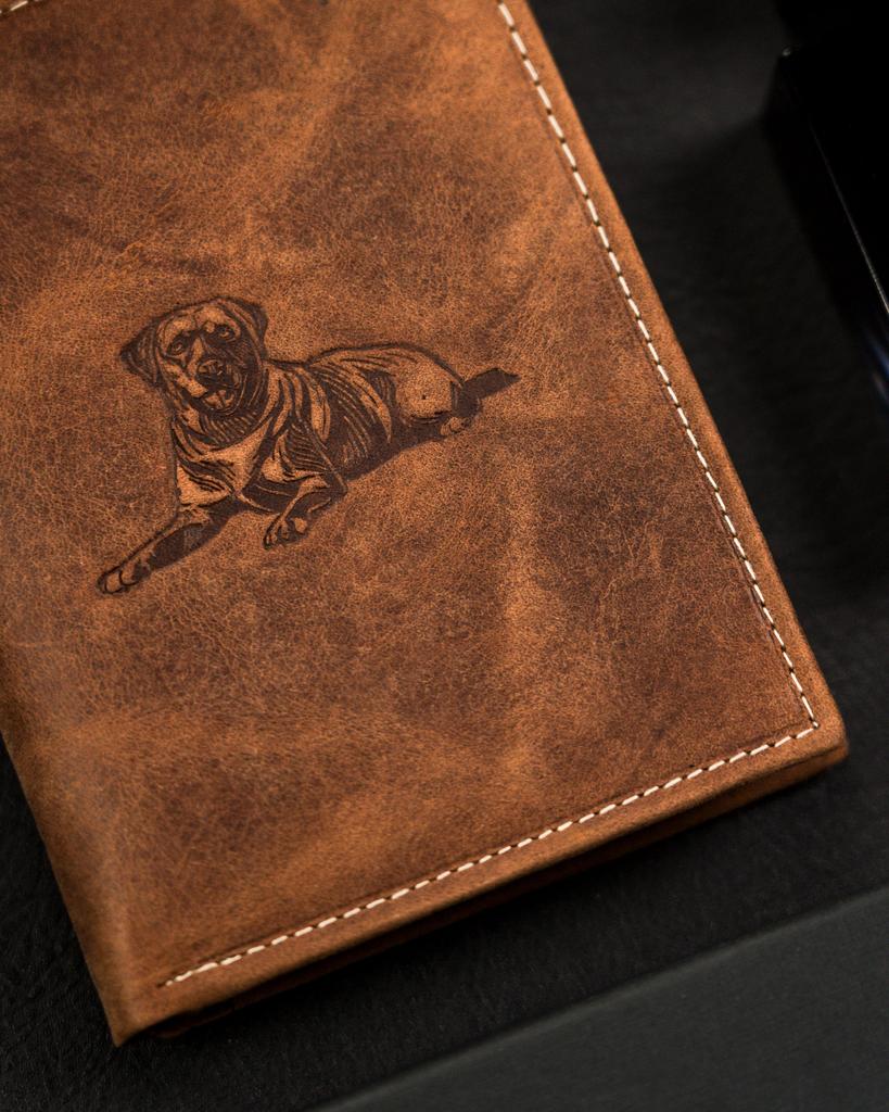 Men's Leather Wallet N4-CHM-DOG-1-BL-COGNAC