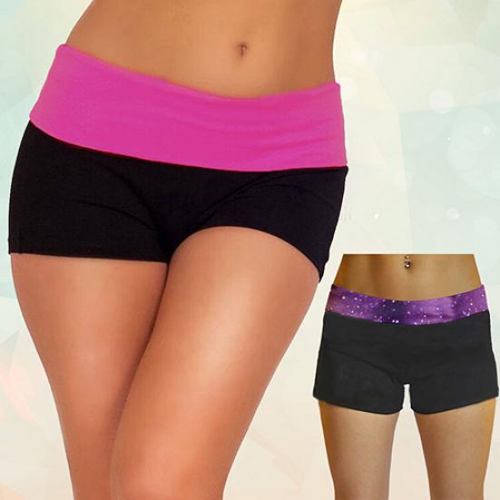 Yaz Kadın Seksi Mini Knockout Yoga Egzersiz Spor Salonu Antrenman Dar Şort