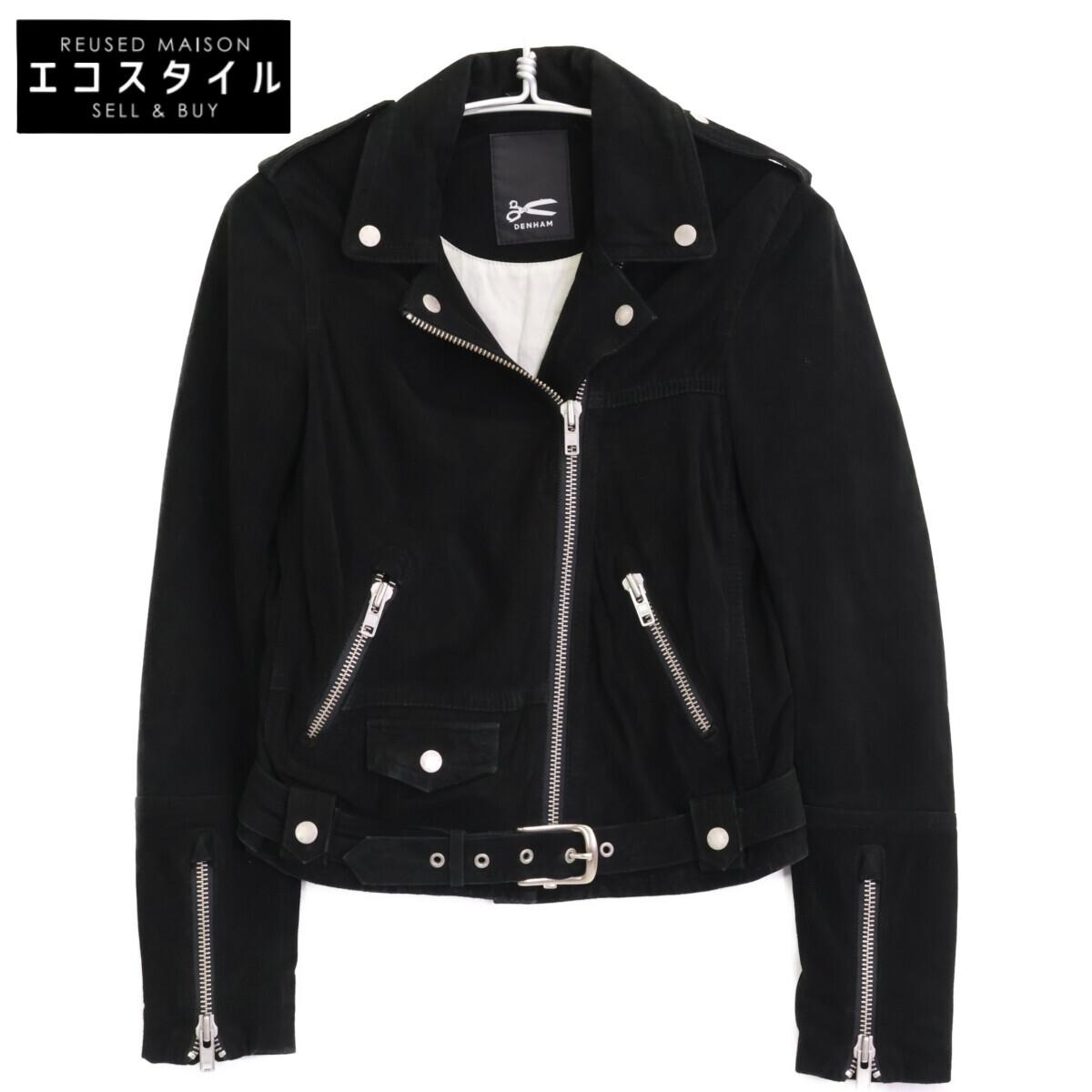 

DENHAM Black Double Rider Jacket Jacket XS blackUsed