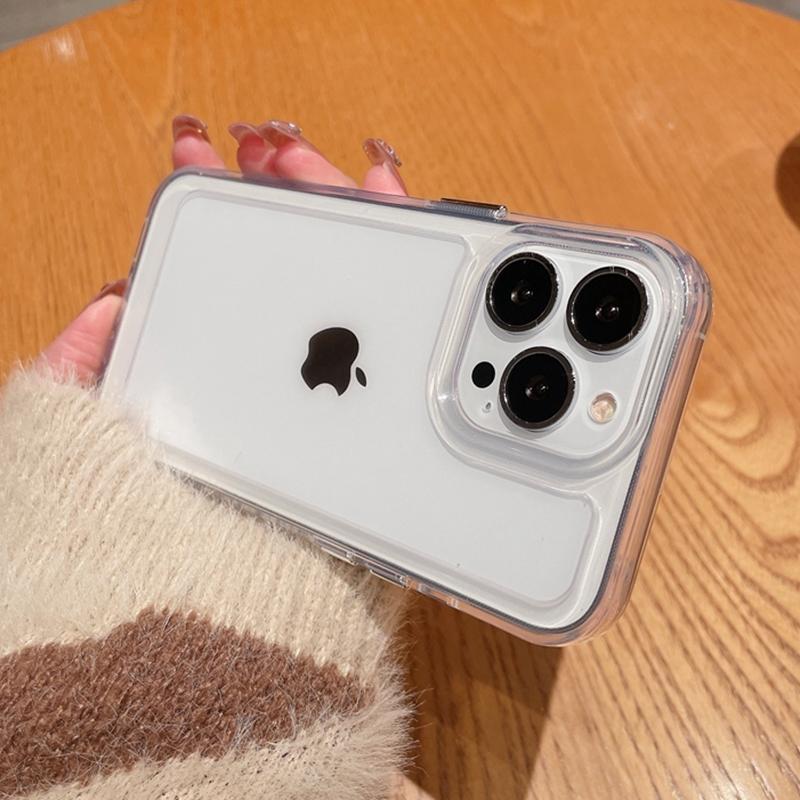 Przezroczysta, odporna na wstrząsy twarda akrylowa obudowa do Iphone 14pro Max 13 12 Mini 11 Pro Xs Max X Xr 14 miękki silikonowy zderzak przezroczysta okładka