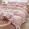 Lace Bed Four-piece Set, Skin-friendly Cloud-feeling Thin Quilt Cover, Bed Sheet Quilt Cover Three-piece Set