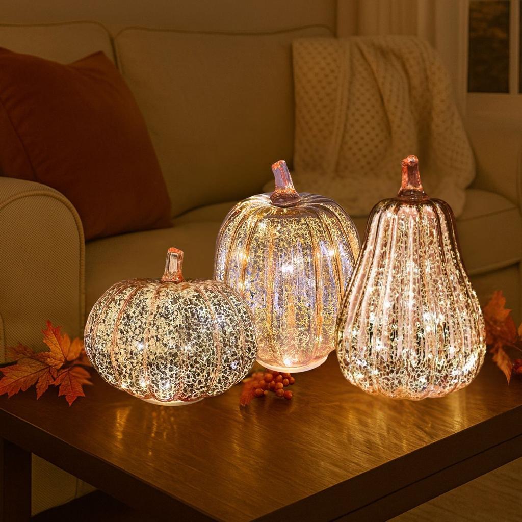Party Venue Pumpkin , Western Festival Decorations, Luminous Electronic Small Pumpkin .