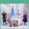 Mágicas 5 Peças Rainha da Neve Anna Elsa Frozen 2 Olaf Sven Kristoff PVC Mini Figuras Coleção