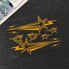 Meteor Motorcycle Vinyl Sticker Waterproof Non-fading 1 Set for Scooter Side Panel Rider Gift Decoration