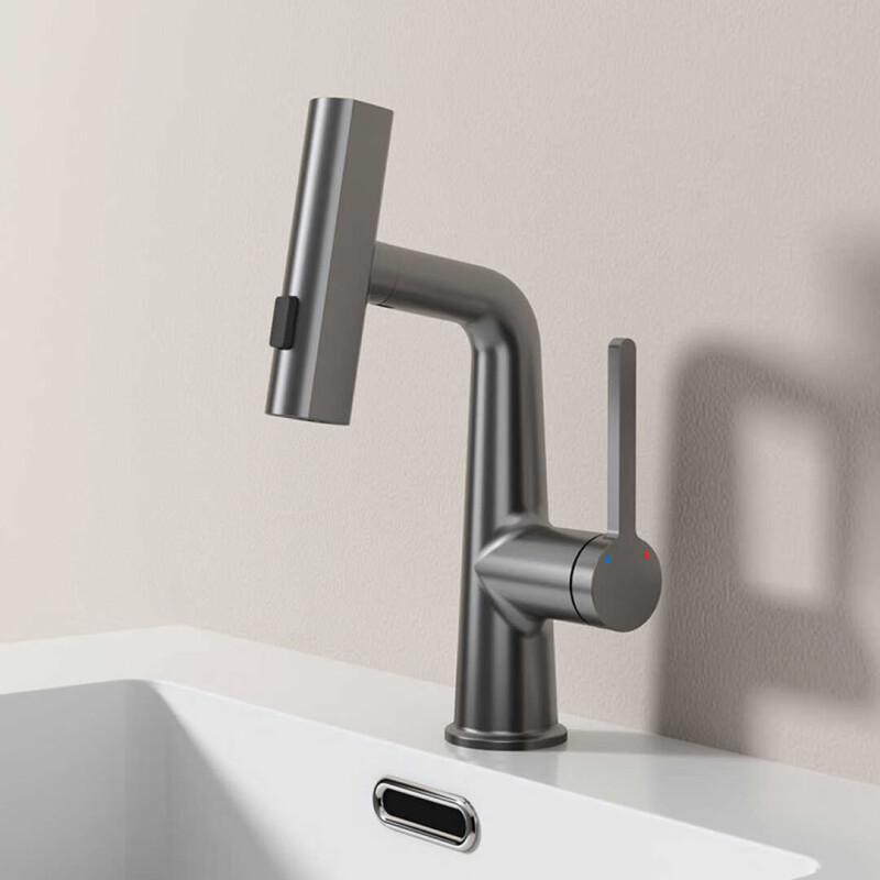 SIOYIE All-Copper Pull-Out Basin Faucet