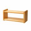 TwoTier Desk Shelf OpenFrame Wooden Storage SpaceSaving Desktop Organizer for Countertop,