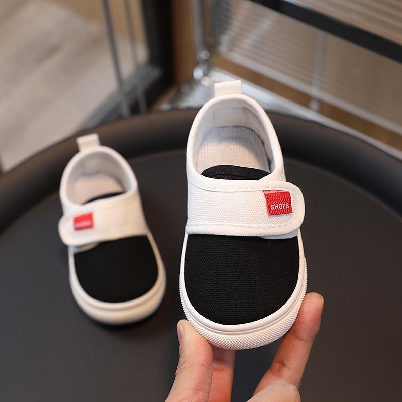 Plaid Canvas Shoes for Kids - Spring & Autumn 2026 Collection, Indoor Shoes for Boys & Girls