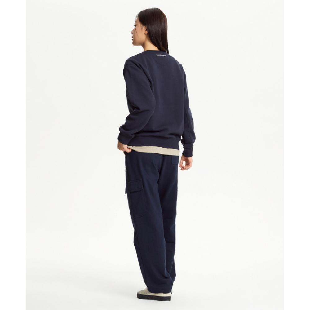 New Balance Nbnce41113 Uni Ess Classic Brushed Sweatshirt  Navy 