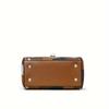 Vintage Minimalist Crossbody Bag, Color-Blocking Decoration, Anti-Theft Twist-Lock Design, Multiple Compartments, Suitable for Women's Daily Use