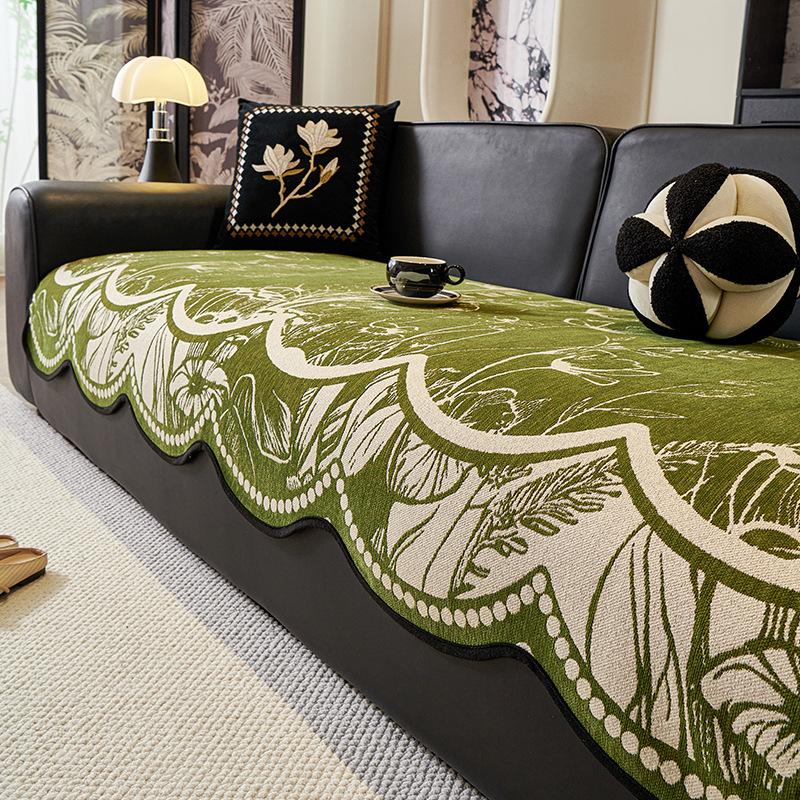 

New Special-Shaped Sofa Cushion Light Luxury High-End One-Piece Combination Sofa Cover Sofa Universal Seat Cushion 90*90cm