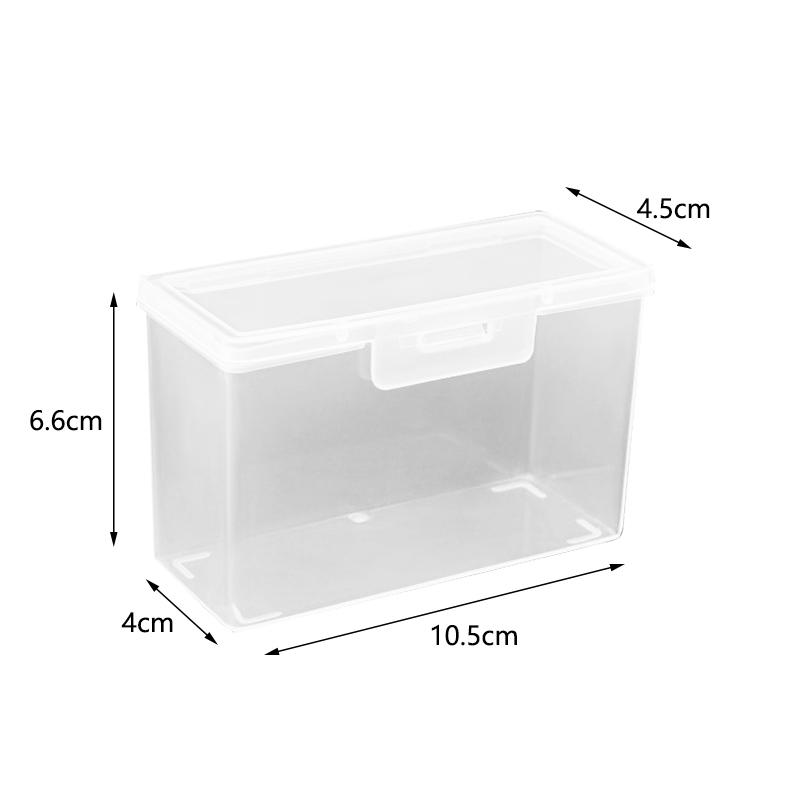 Card Storage Box Empty Plastic Transparent Football Stars Trading Card Storage Box Portable Playing Card Case Card Container