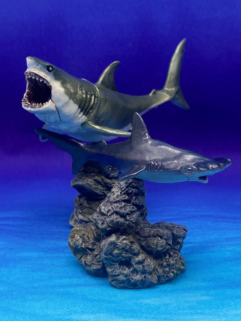 GACHA Ecological Atlas FIGURE MINI Shark Hammerhead Shark Hammerhead Shark Deep-Sea Creatures ACTION Figure Model Toys