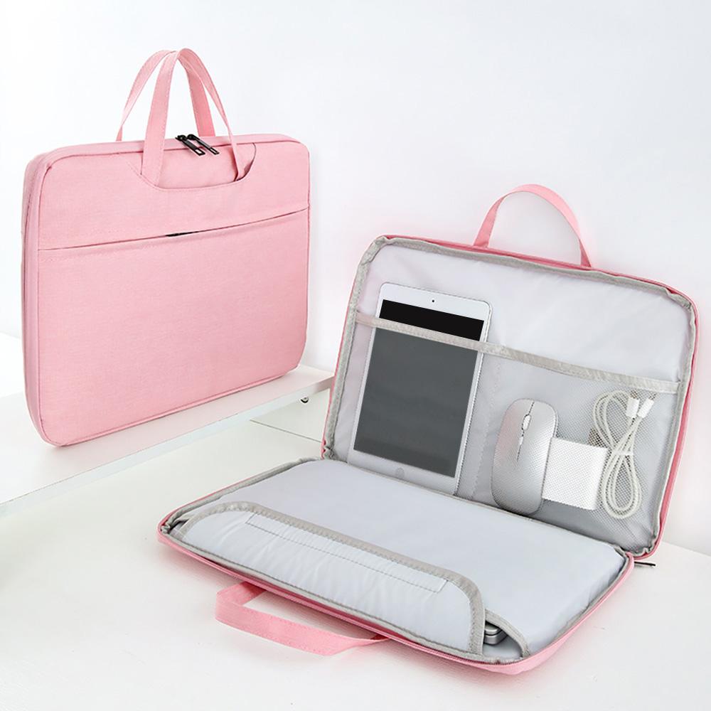 Sacs d'ordinateur portable 13,3 14 15 15,6 pouces Housse Pour MacBook Air Pro Huawei ASUS Étui pour ordinateur portable Hommes Femmes Sac à main portable Mallette 11.6-12.5 inch rose