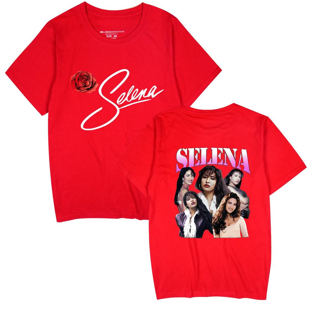 Singer Selena Quintanilla TShirt Women Short Sleeve Cotton Tshirts Casual Summer ONeck Cool Tees Shirt