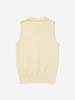 LORDLOAR Signature Collared Sleeveless Knit Yellow