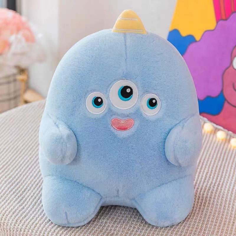 Cute soft-hearted little monster plush doll child sleeping soothing pillow girl rag doll birthday gift