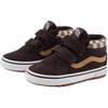 Vans Classics Comfortable Versatile Anti-Kick Shock-Absorbing Mid-Top Walking Shoes Baby Shoes Dark-Brown VN000D11BF2