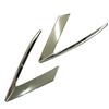 1Pair Chrome Front Head Light Eyebrow Cover Trim New For Cadillac XT5 2016-