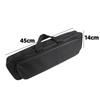 NUZAMAS Portable Fishing Bag, Steel Wire Fishing Tackle Bag, Black Fishing Tackle Tool Storage Bag, Fishing Rod Bag, Leisure Bag
