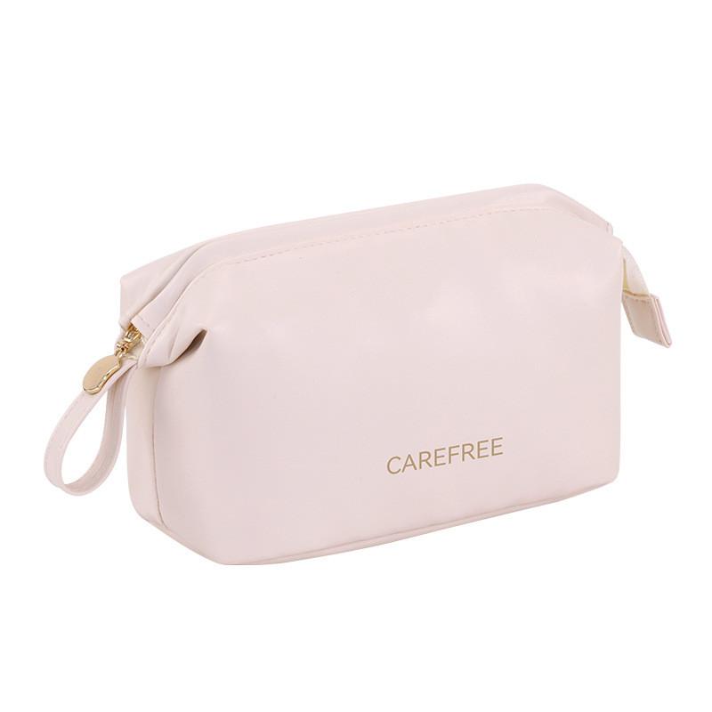 Travel Makeup Bag For Women With Waterproof Pu Material And Letter Pattern